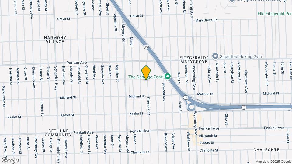15785 Pinehurst St Mapa y Detalles de la Ubicación