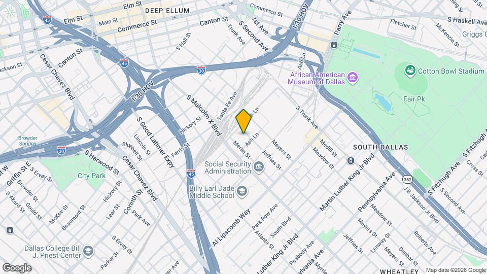 2419 Jeffries St Map and Location Details