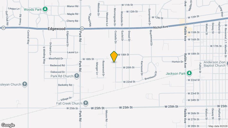 1911 Costello Dr Map and Location Details