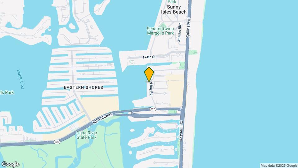 17050 N Bay Rd Map and Location Details