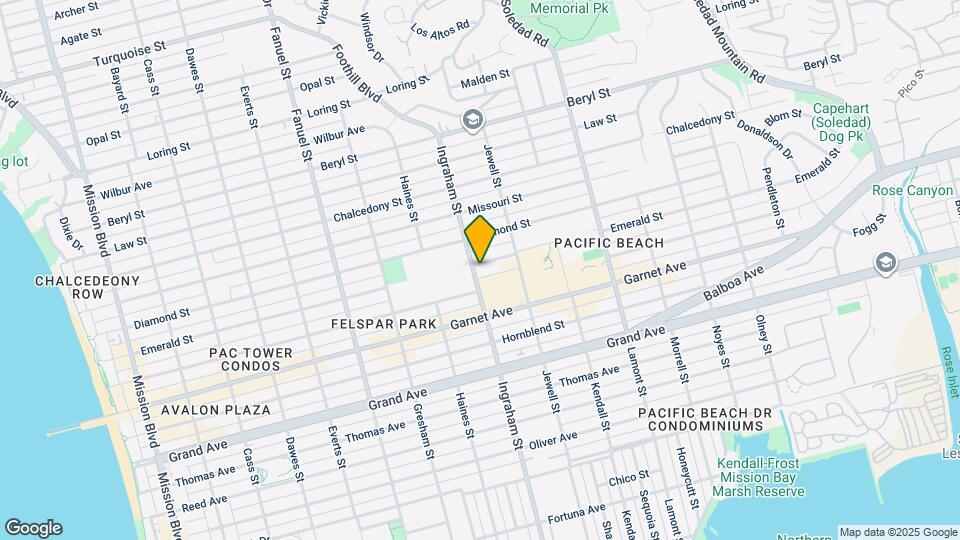 1605 Emerald St Map and Location Details