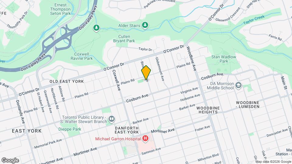 80 Binswood Ave Map and Location Details