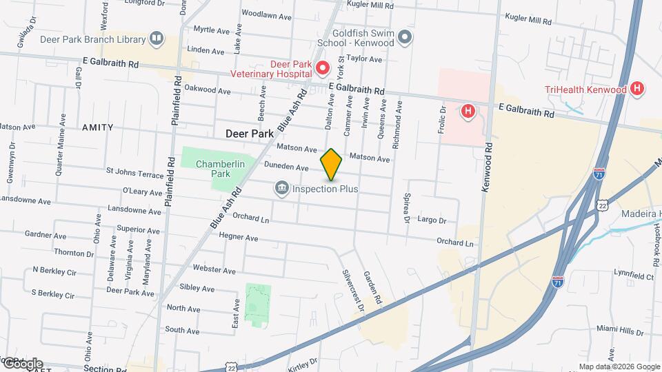 4346 Redmont Ave Map and Location Details