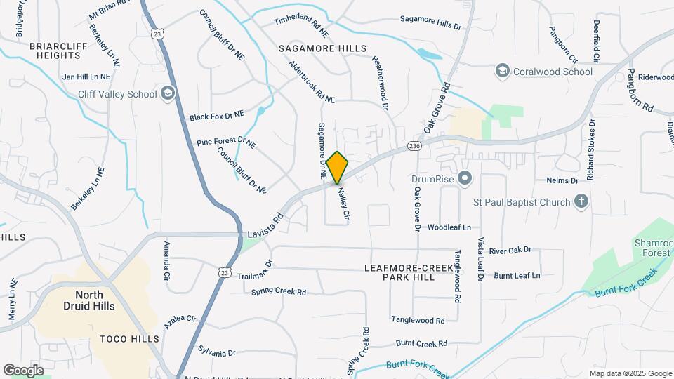 2631 Lavista Rd Map and Location Details