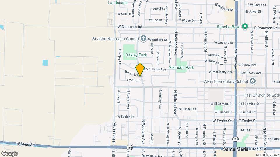 1001 Frank Ln Map and Location Details