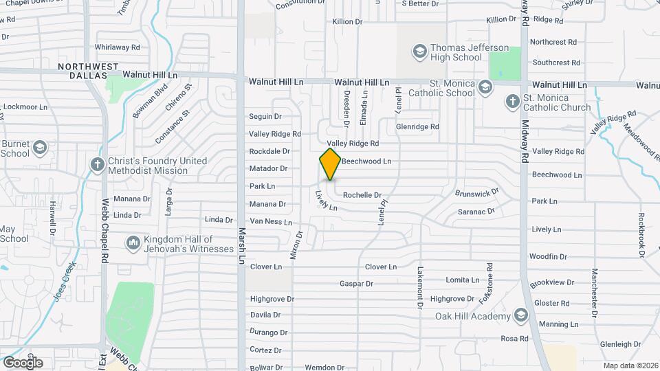 3908 Rochelle Dr Map and Location Details