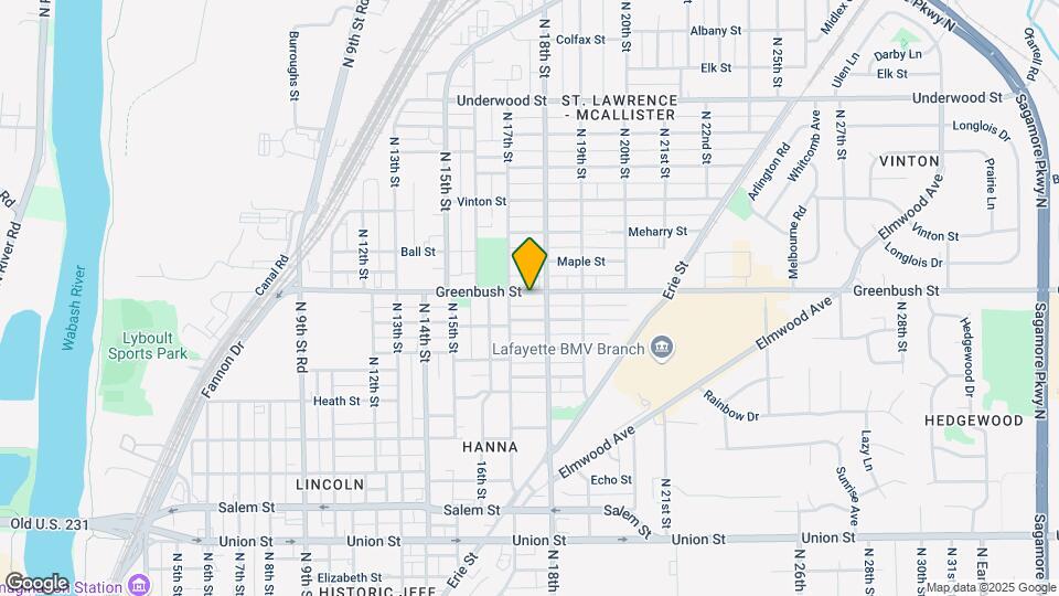 1723 Greenbush St Map and Location Details