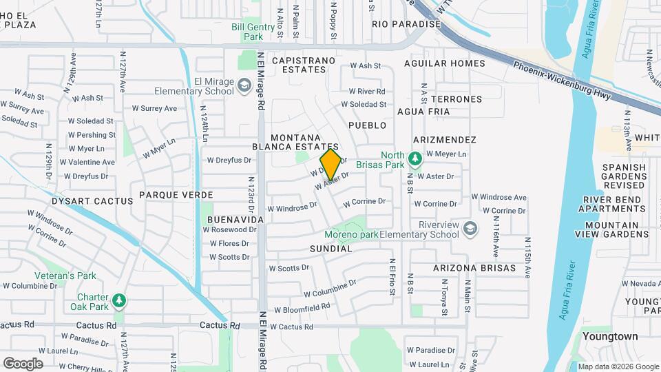 12057 W Aster Dr Map and Location Details