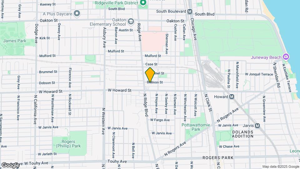 820 Dobson St Map and Location Details