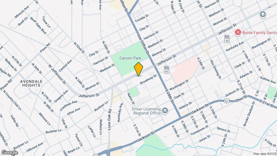 2914 Jefferson St Map and Location Details