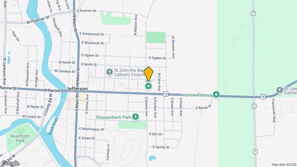 136 N Dewey Ave Map and Location Details