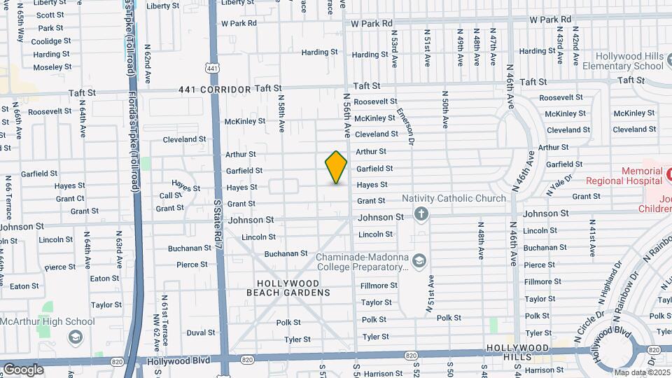 5628 Hayes St, Unit 5628 Map and Location Details