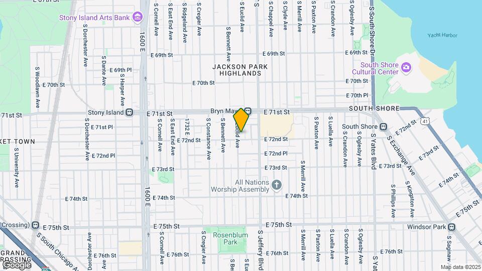 7153-7157 S Euclid Ave Map and Location Details