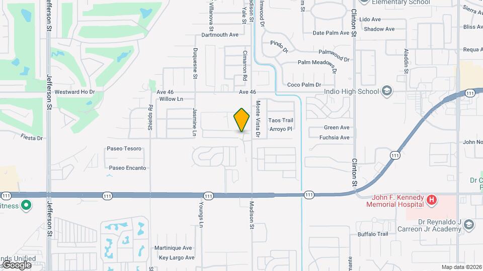 80950 Via de Monte Map and Location Details