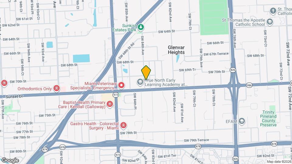 7055 SW 84th Ave Map and Location Details