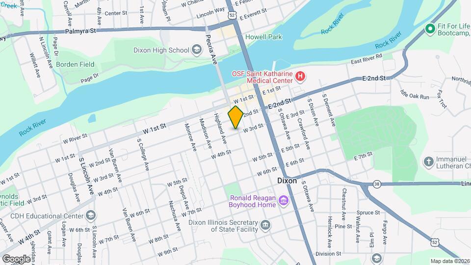 307 W 3rd St Map and Location Details