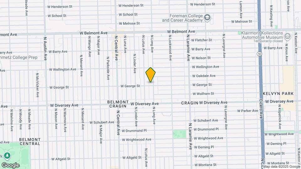 5408 W George St, Unit 2 Map and Location Details