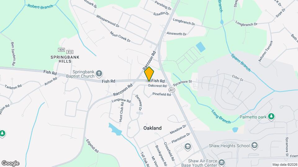 5443 Oakcrest Rd Map and Location Details