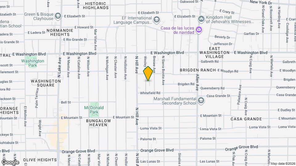 1130 Wesley Ave Map and Location Details