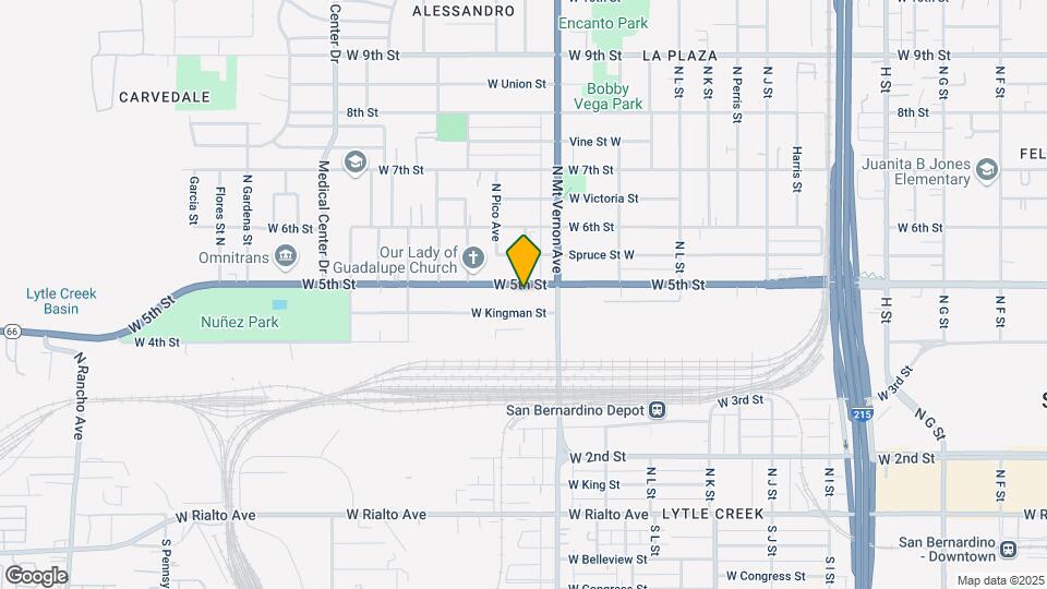 1355 W 5th St-Unit -A Map and Location Details