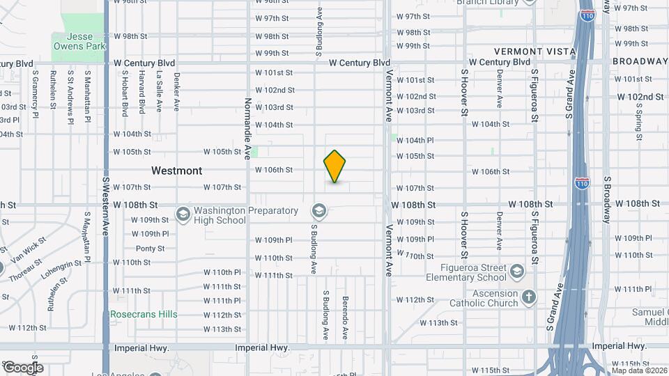 1125 W 107th St Map and Location Details