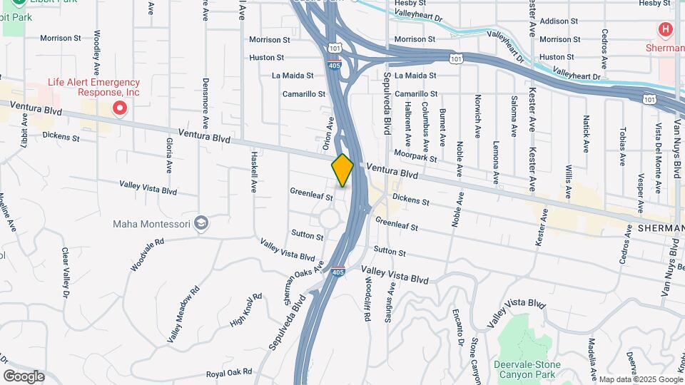 4512 Sherman Oaks Ave Map and Location Details