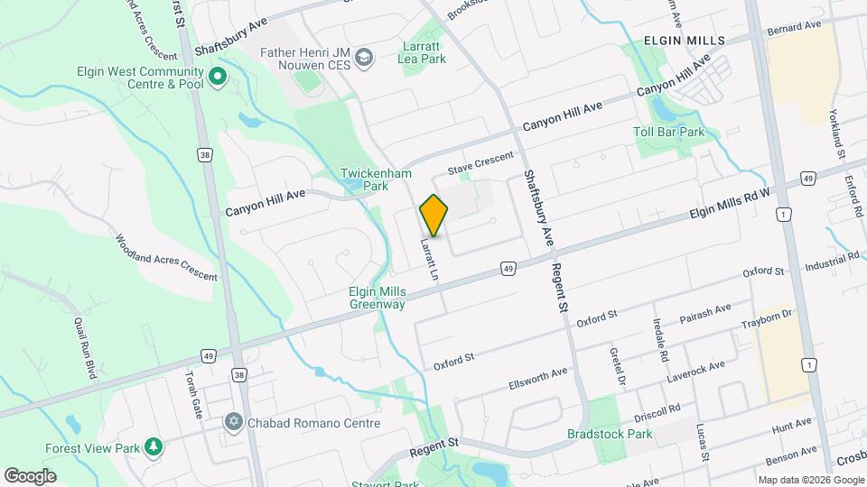 21 Larratt Ln Map and Location Details