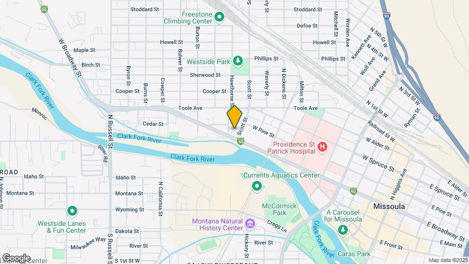1010 W Broadway St Map and Location Details