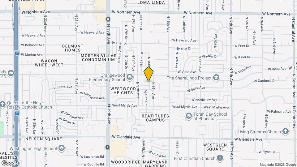 1611 W Gardenia Dr Map and Location Details