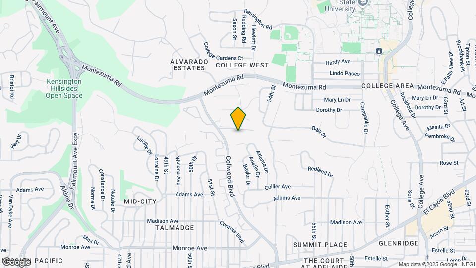 4843 Collwood Blvd Map and Location Details