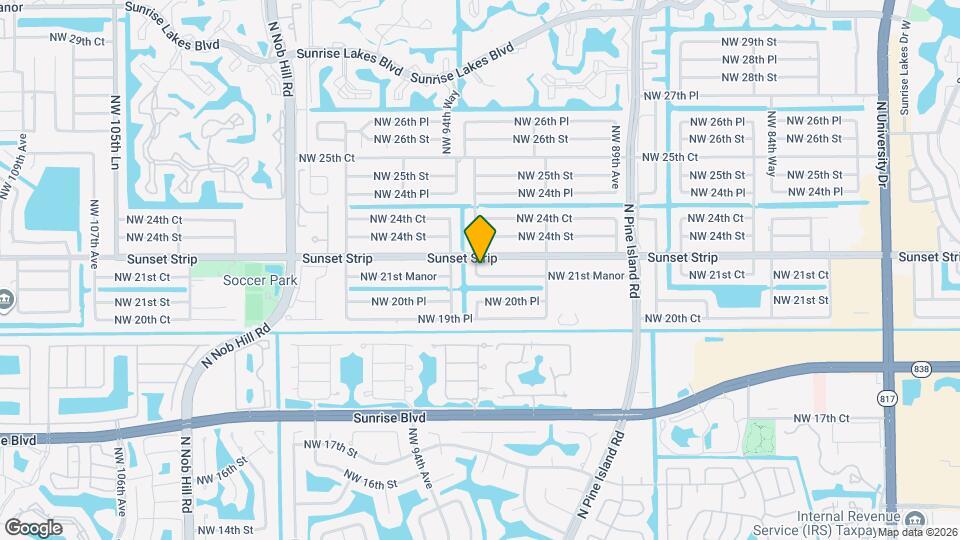 9371 NW 21st Manor Map and Location Details