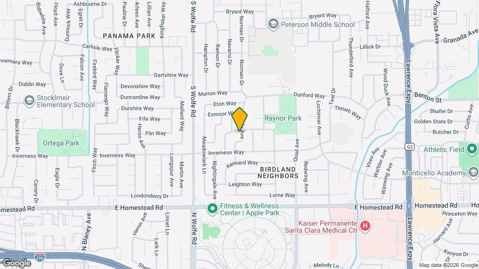1567 Oriole Ave Map and Location Details
