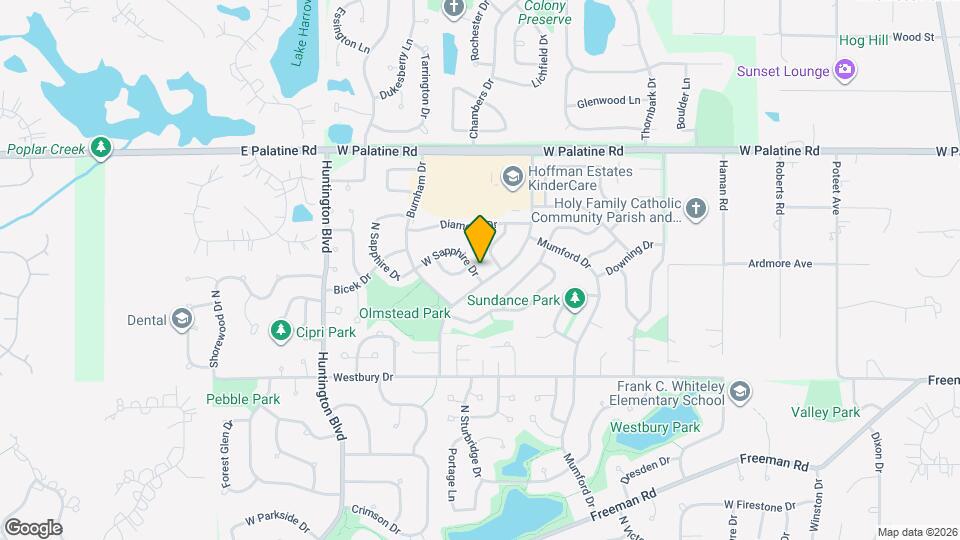 1404 W Sapphire Dr Map and Location Details