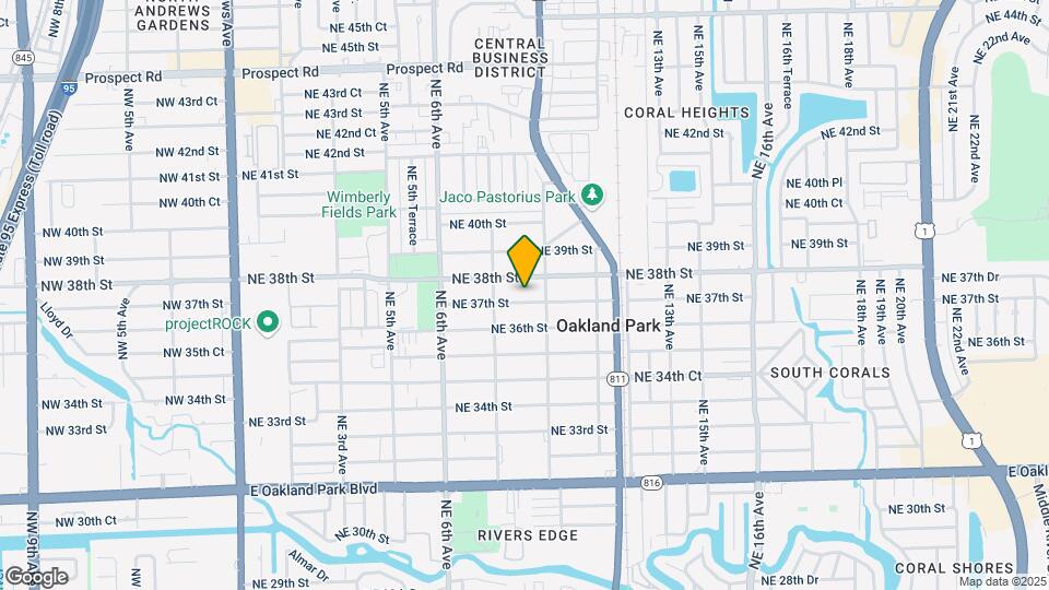 919 NE 37th St Map and Location Details