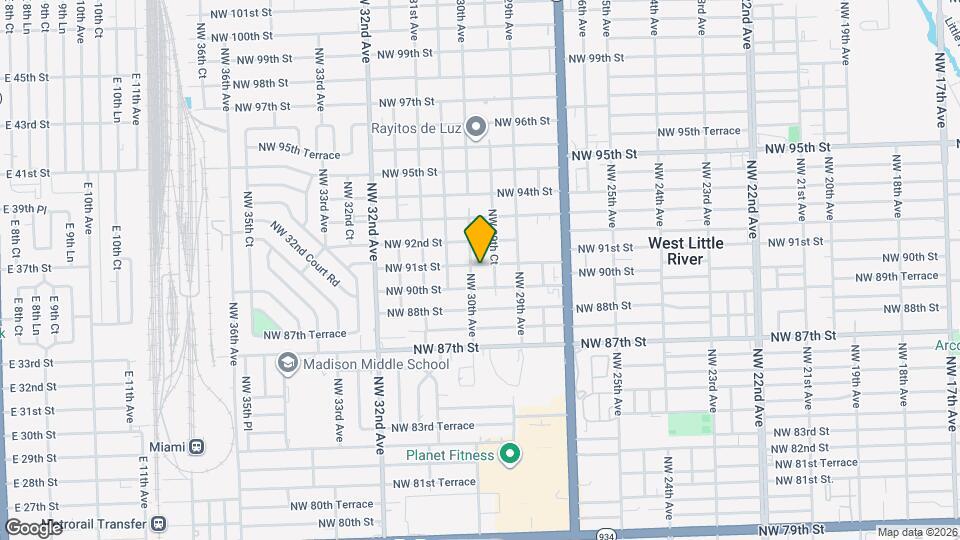 2980 NW 91st St Map and Location Details