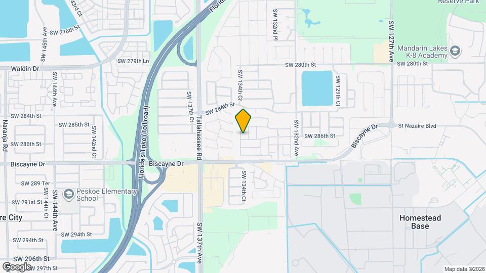 28585 SW 134th Ct Mapa y Detalles de la Ubicación
