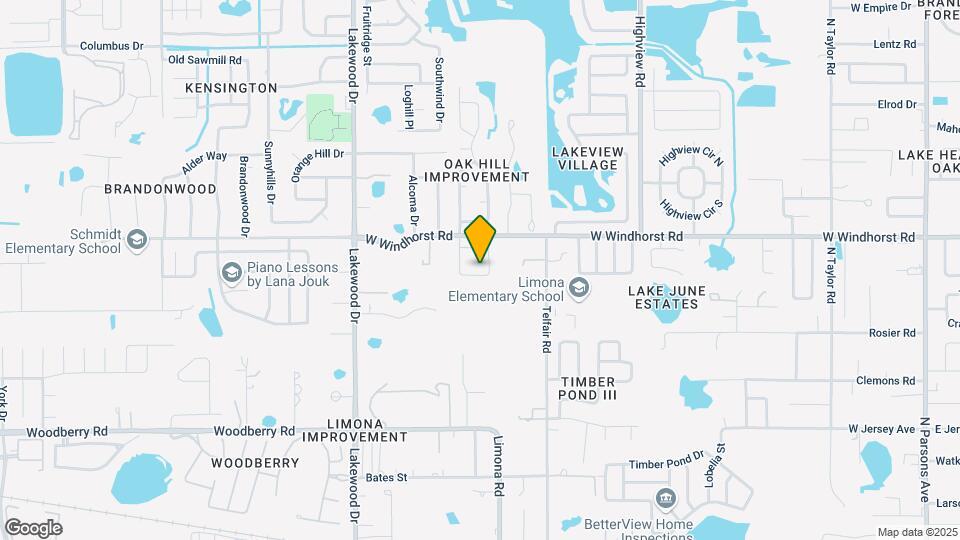 1119 Oakcrest Dr Map and Location Details