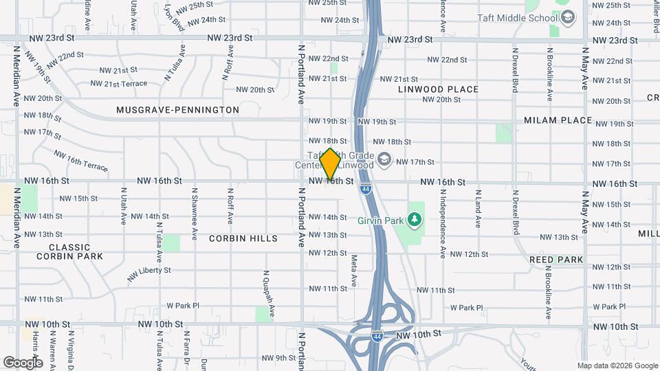 3608 NW 16th St Map and Location Details