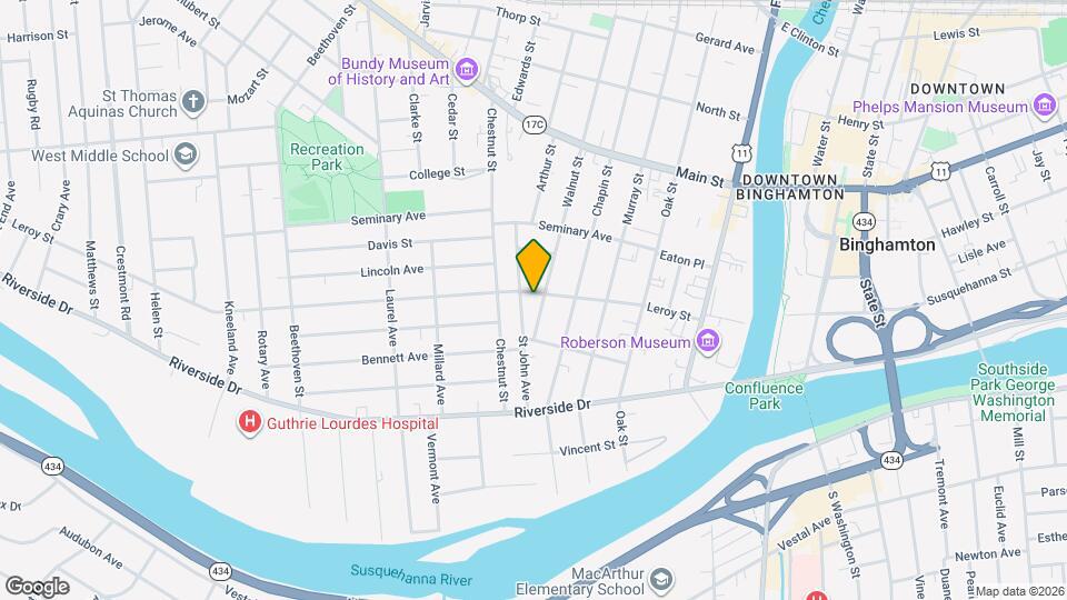 59 Leroy St, Unit 1 Map and Location Details