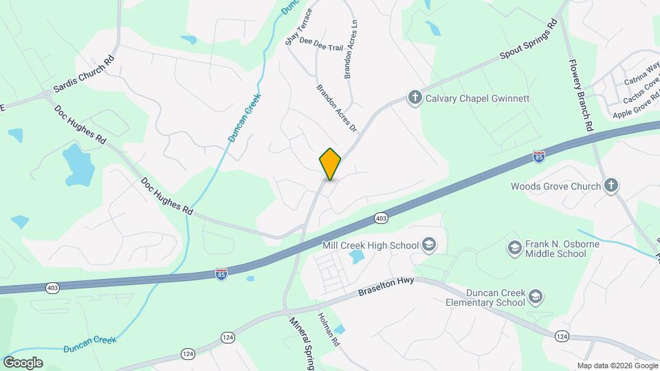 4322 Mill Farm Ln NE Mapa y Detalles de la Ubicación