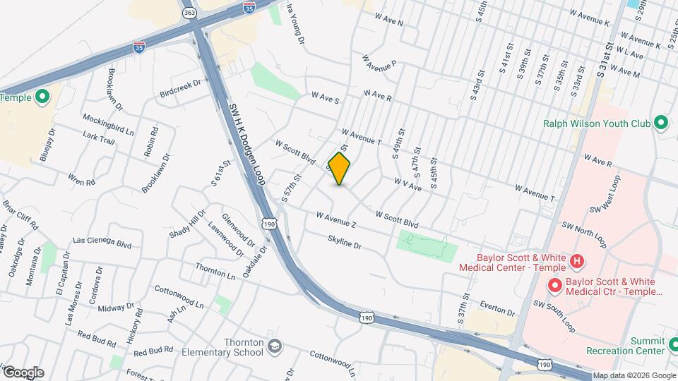 2701 W Scott Blvd Map and Location Details