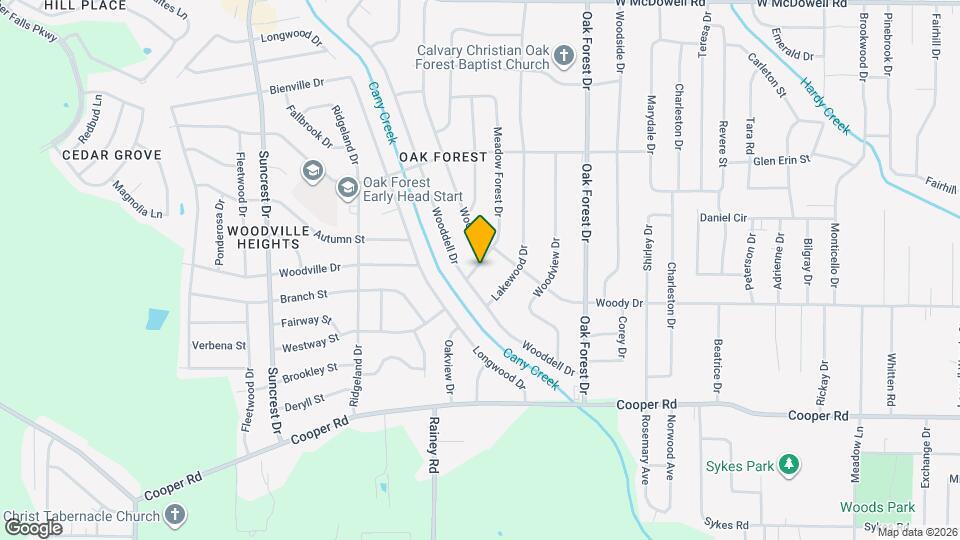 3218 Meadow Forest Dr Map and Location Details