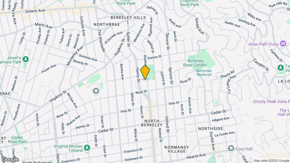 1318 Shattuck Ave Map and Location Details