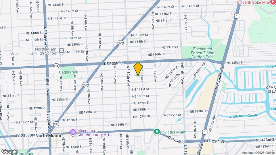 1250 NE 133rd St Map and Location Details