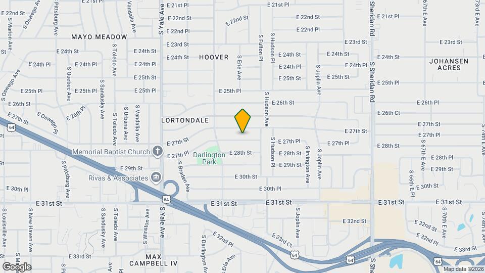 5349 E 27th Pl Map and Location Details