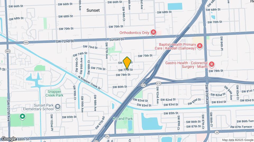 9400 SW 77th St Map and Location Details