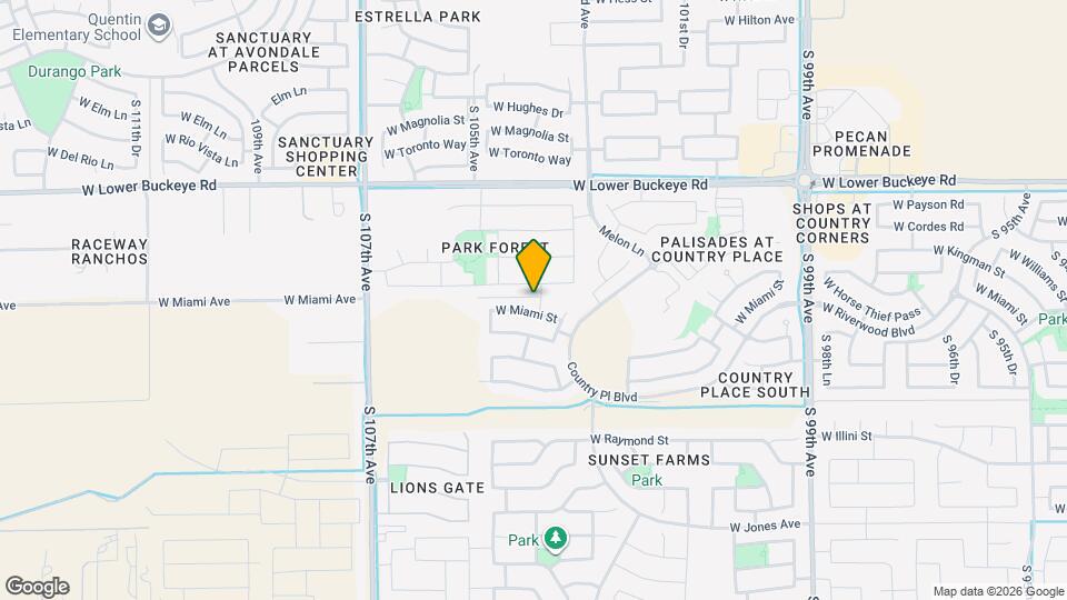 3202 S 104th Ave Map and Location Details