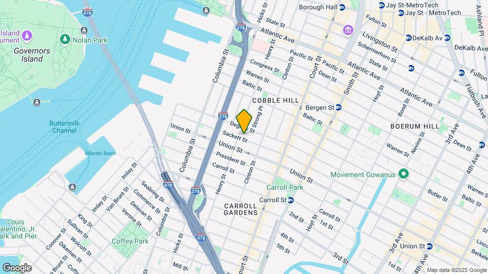 215 Sackett St Map and Location Details