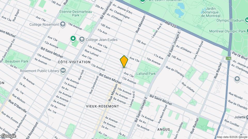 3430-3450 Masson Rue Map and Location Details