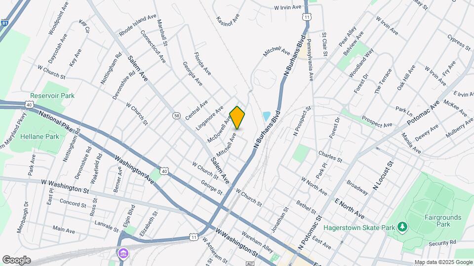 438 Mitchell Ave Map and Location Details